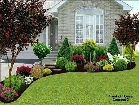 Cheap Landscaping Ideas, Prayer Garden, Modern Front Yard, Small Front Yard Landscaping, Front Yard Design, House Landscaping, Easy Landscaping, Front Landscaping, Front House