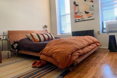 Review: Floyd’s ‘The Bed Frame’ Is Built to Last. Will it? Floyd Bed, Tall Bed Frame, Attic Bed, Tall Bed, Floating Bed Frame, Floating Bed, Floor Bed, Built To Last, Under Bed