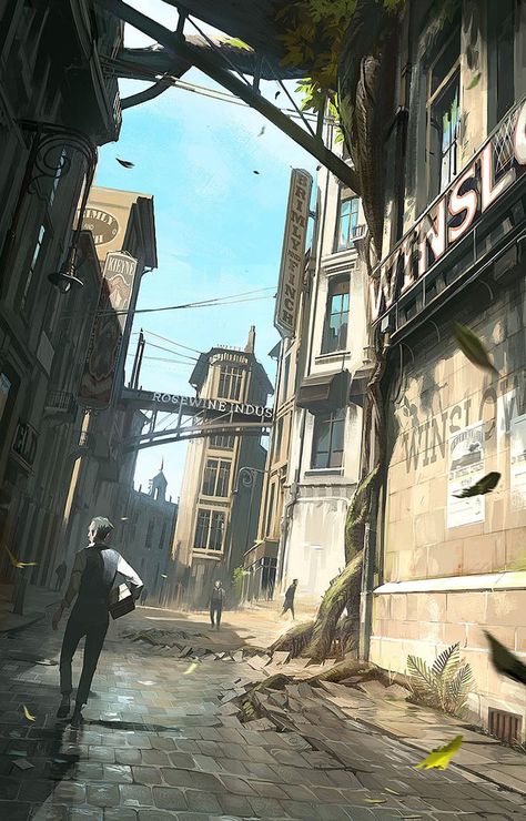 Streets Moana Concept Art, Concept Art Disney, Bloodborne Concept Art, Dark Souls Concept Art, Concept Art Landscape, Fallout Concept Art, Dishonored 2, Concept Art Tutorial, Tall Buildings