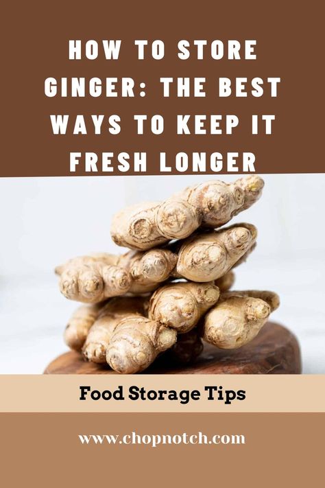 Ginger is a versatile ingredient that can be used in both savory and sweet dishes. It can also be made into teas and infusions. Ginger root is popular all over the world and it has a fragrant, distinctive aroma and taste. If you know how to store ginger, you will be tempted to find new, appealing recipes to include it in. But Do You Know How To Store Ginger? Find Here The Best Ways To Keep It Fresh Longer! #FoodStorage #GingerStorage #Ginger#VegetableStorage How To Cut Ginger, Ginger Root Recipes, Storing Fresh Ginger, How To Store Ginger, Vacation Cocktails, Ginger Root Tea, Ginger Uses, Raw Ginger, Ginger Roots