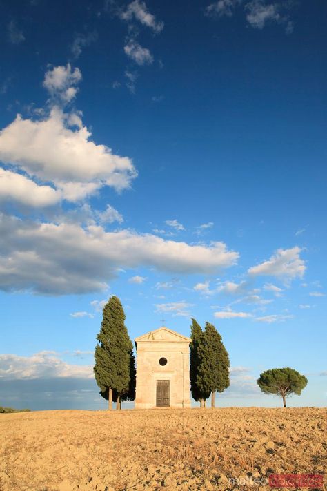 - Vitaleta church in Val d'Orcia, Tuscany, Italy. | Royalty Free Image Val D Orcia, Toscana Italy, Sorrento Italy, Venice Italy Travel, Capri Italy, Minecraft Inspo, Cypress Trees, Poster Size Prints, Naples Italy