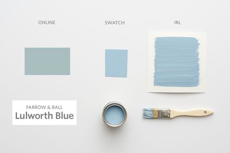 Color Cheat Sheet: The 21 Lulworth Blue by Farrow & Ball! Most Perfect Blue Paint Colors For Your Home — The Modern Palette Farrow And Ball Yonder Blue, Paint Colors Blue, Lulworth Blue, Best Blue Paint Colors, Apartment Painting, Painted Stairs, Blue Paint Colors, Farrow And Ball, Perfect Blue