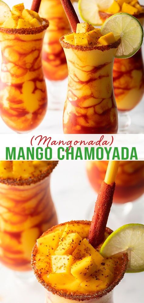 Mango Nada Recipe, Mangonada Recipe, Tamarind Recipes, Best Non Alcoholic Drinks, Virgin Drinks, Mango Drinks, A Spicy Perspective, Mexican Drinks, Mango Margarita