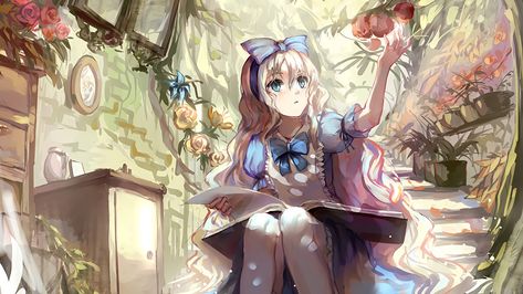 alice in wonderland wallpaper anime | Alice In Wonderland Computer Wallpapers… Alice In Wonderland Anime, Alice Anime, Fan Art Anime, Style Anime, Art Manga, 판타지 아트, I Love Anime, Anime Angel, 영감을 주는 캐릭터