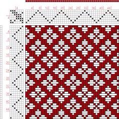 Flower Weaving Pattern, Hand Weaving Patterns, Weaving Patterns Design, Cross Stitch Border Pattern, Inkle Weaving, Rigid Heddle Weaving, Weaving Drafts, Dobby Weave, Paper Weaving