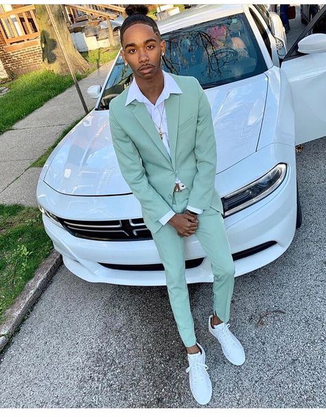 Follow me for more @Cleopatra4563💖 Prom Suits For Men Unique, Unique Prom Suits, Prom Men Outfit, Green Beach Wedding, Grad Suits, Formal Trousers For Men, Prom Fits, Boy Prom Outfit