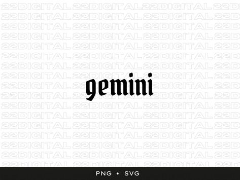 Gemini Svg, Celestial Svg, Zodiac Svg, Gemini Zodiac Sign, Gothic Font, Gothic Fonts, Zodiac Signs Gemini, File Image, Gemini Zodiac