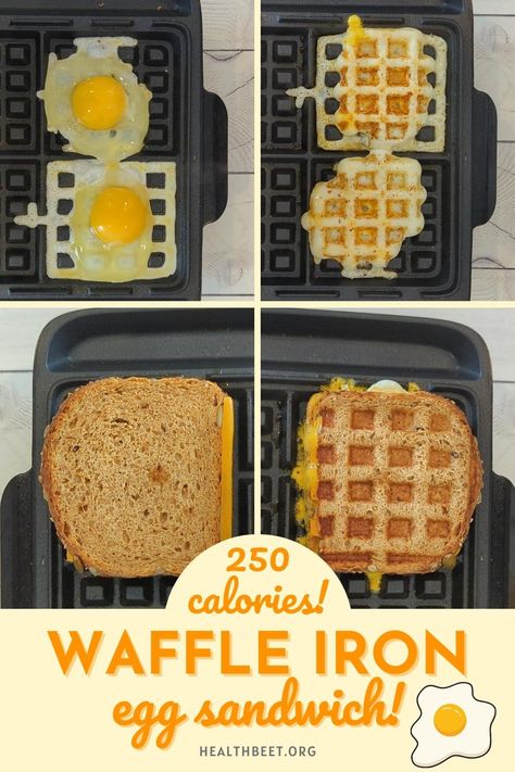 Egg White Oatmeal, Egg Sandwich Breakfast, Butter Powder, Waffle Iron Recipes, Egg And Cheese Sandwich, Egg Waffle, Savory Waffles, Liquid Egg Whites, Low Calorie Breakfast