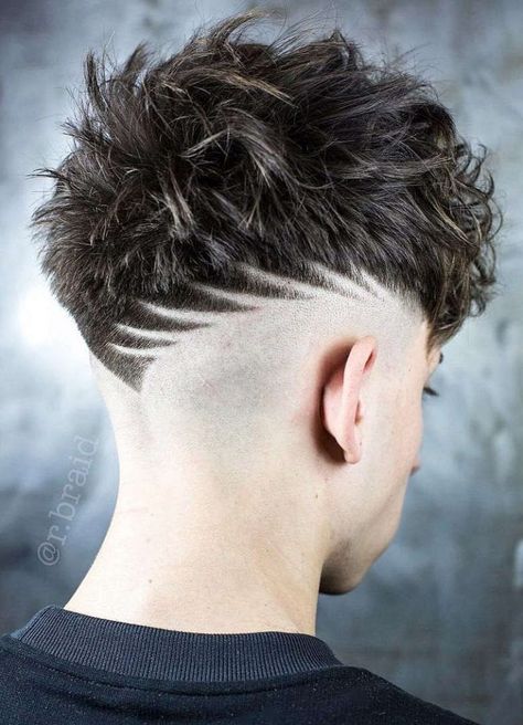 Neckline Haircut, Hair Designs For Boys, Burst Fade Mohawk, V Shaped Haircut, Fade Haircut Designs, Hair Designs For Men, Mohawk Haircut, Cool Hair Designs, Hairstyle Tips