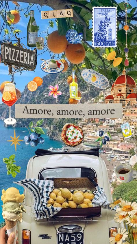 Italian summer #italian #summer #italiansummer #summeraesthetic #italy #beach #aperol #amalficoast #orange #wallpaper Italian Summer Collage, Italian Dolce Vita, Italian Summer Moodboard, Italian Wallpaper Aesthetic, Italy Wallpaper, Italian Vibes, Italian Summer Aesthetic, Italy Coast, Italian Wallpaper