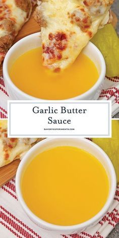 Garlic Sauce For Pizza, Garlic Butter Sauce Recipe, Flavored Butter Recipes, Butter Recipes Homemade, Make Garlic Butter, Resep Pizza, Homemade Garlic Butter, Resep Seafood, Homemade Sauce Recipes