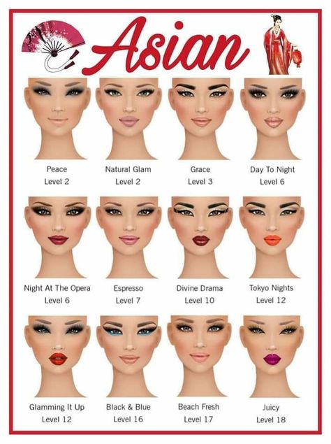 Asian makeup looks for Covet Fashion Covet Fashion Cheats, Winged Lashes, Asian Makeup Looks, 얼굴 드로잉, Berry Lips, Bold Brows, Ombre Lips, Island Girl, Asian Makeup