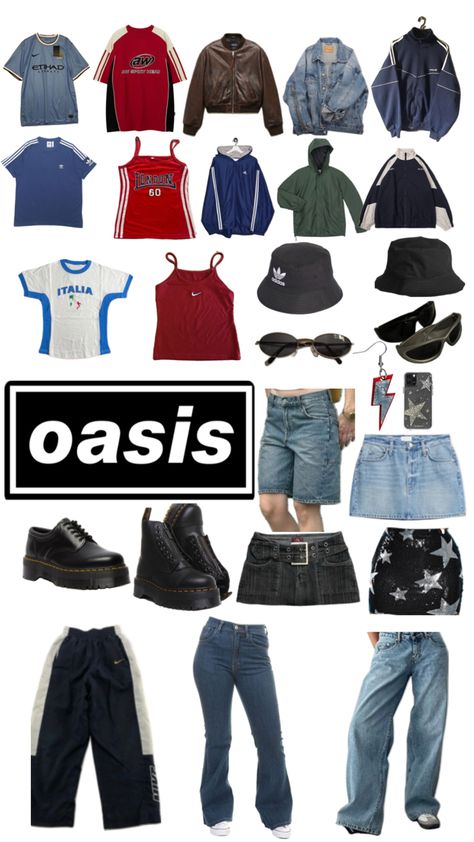 Oasis Outfit, Oasis Concert, Decades Outfits, Oasis Clothing, Cool Kids Clothes, Outfit Inspo Casual, Concert Fits, Fire Fits, Fall Fits