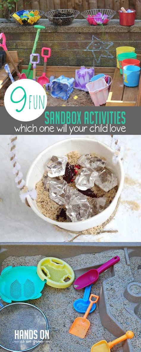 Go hands-on with fun sandbox activities to spark your child's imaginative playtime outside! Sandbox Activities For Preschool, Sand Box Ideas Sensory Play, Sandbox Activities, Toddler Sandbox, Toddler Entertainment, Sand Pit, Measurement Activities, Parenting Goals, Baby Activities