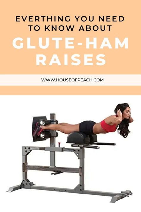 Looking to expand on your range of glute and hamstring exercises? The glute ham raise uses more muscle fibres than a hamstring curl on a machine and targets all three parts of the hamstrings – not to mention your glutes (hence the name). But how do you do a glute-ham raise? Read on to find out more. Glute Ham Raise, Posterior Chain Exercises, Hamstring Exercises, Toned Glutes, Hamstring Curl, Abs Cardio, Workout Pics, Hamstring Workout, Hamstring Curls