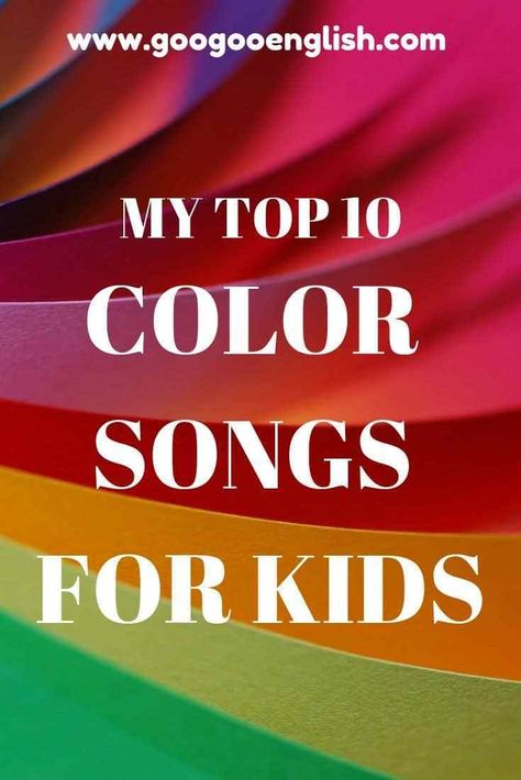 EFL ESL Color Songs for Kids | My Top 10 Color Songs For Toddlers, Beautiful Day Song, Color Songs Preschool, What Color Am I, Number Song, Red Song, Kindergarten Music, Kindergarten Colors, Songs For Toddlers