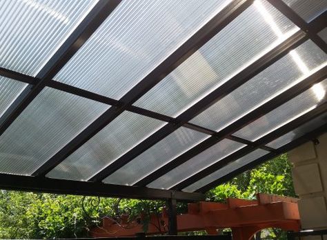 Pergola Cover, Polycarbonate Roof Panels, Patio Pergola, Patio Enclosures, Polycarbonate Panels, Medicine Hat, Patio Covers, Patio Cover, Roof Installation