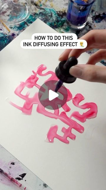 Snooze One – Lettering Artist on Instagram: "Here’s an updated guide on how to this ink diffusion effect from yesterdays post 😌💦  Let me know if you have any questions on this ✌️  It’s a real fun technique that doesn’t need that much materials.   I’d recommend getting some higher quality watercolor paper to make sure the paper doesn’t buckle under the water.👌   Of course you can also just use the acrylic or ink or the liquid watercolors and not combine them 😌" Acrylic Inks Techniques, Acrylic Ink Techniques, Watercolour Techniques, Watercolor Splatter, Under The Water, Ink Crafts, Liquid Watercolor, Acrylic Ink, Diy Christmas Cards