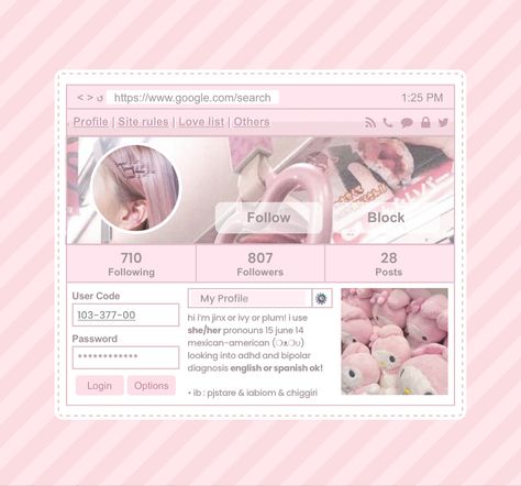 Carrd Inspo Template Pink, Carrd.co Theme Retro, Carrd Inspo Template, Carrd Resources, Cute Powerpoint Templates, Rentry Inspo, Cute Website, Soft Pink Theme, Card Inspo