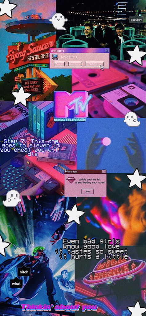 Retro neon 80s theme wallpaper featuring the bands wallows and waterparks - Made by Me- 80s Theme Wallpaper, 80s Wallpaper Iphone, 80s Wallpaper Aesthetic, Retro Neon Aesthetic, Mtv Wallpaper, 80s Aesthetic Retro, 80s Wallpaper, 80s Aesthetic Wallpaper, Soul Aesthetic