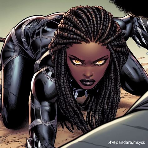 Black Female Superhero, Shuri Fanart, Art Observation, Female Black Panther, Nerdy Wallpaper, Shuri Black Panther, Black Fanart, Killer Croc, Panther Art