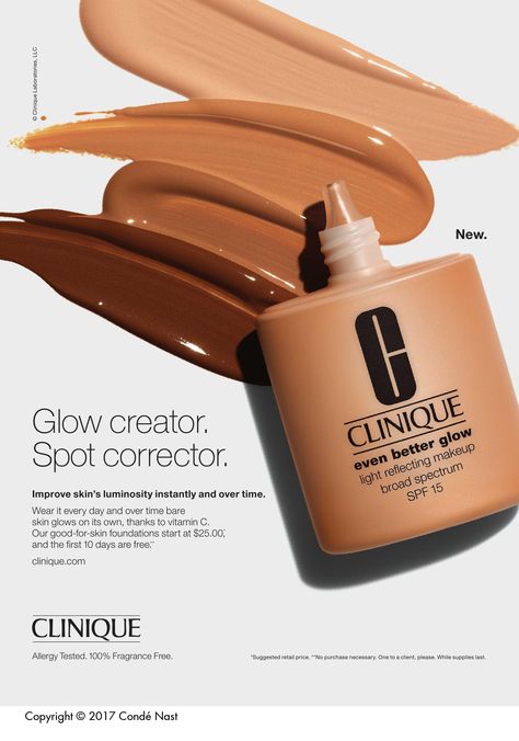 Best Foundation For Dry Skin, Gorgeous Wedding Makeup, Clinique Even Better, Foundation For Dry Skin, Moisturizing Foundation, Makeup Ads, Best Wedding Makeup, Glow Light, Glow Foundation