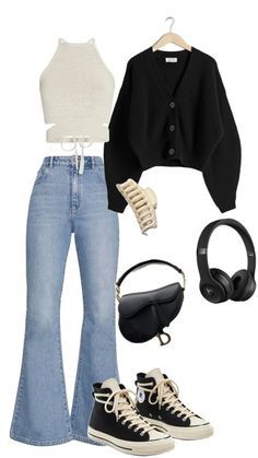 Everyday Fashion Outfits, Casual Day Outfits, Easy Trendy Outfits, Modest Fashion Outfits, Mode Inspo, High Waisted Jeans, Cute Everyday Outfits, Really Cute Outfits, Casual Style Outfits