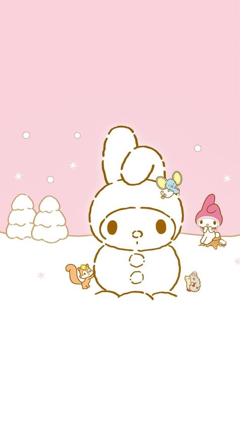 Hello Kitty Winter Wallpaper, Macaron Art, Christmas Sanrio, Ios Setup, Rust Game, Sanrio Christmas, Winter Board, Christmas Lockscreen, Hello Kitty Tattoos