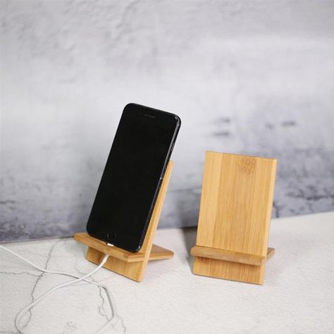 Innovation desktop bamboo mobile phone holder Solid wood tablet Lazy phone holder Beach chair _ - AliExpress Mobile Phone Charging Stand, Wooden Phone Holder, Wood Phone Stand, Support Portable, Phone Stand For Desk, Minimalist Phone, Mobile Holder, Electronics Mini Projects, Gadgets Technology Awesome