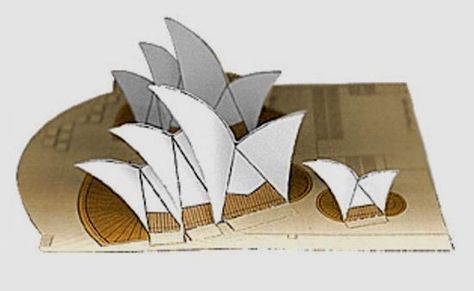 The Sydney Opera House  is Australia's best-known contemporary building . Its imaginative design  came from an international competition ,... House Paper Craft, Sidney Opera, Spy Camp, Printable Paper Toys Templates, Paper Toy Printable, Printable Things, School Age Activities, Craft Templates, Paper Toys Template