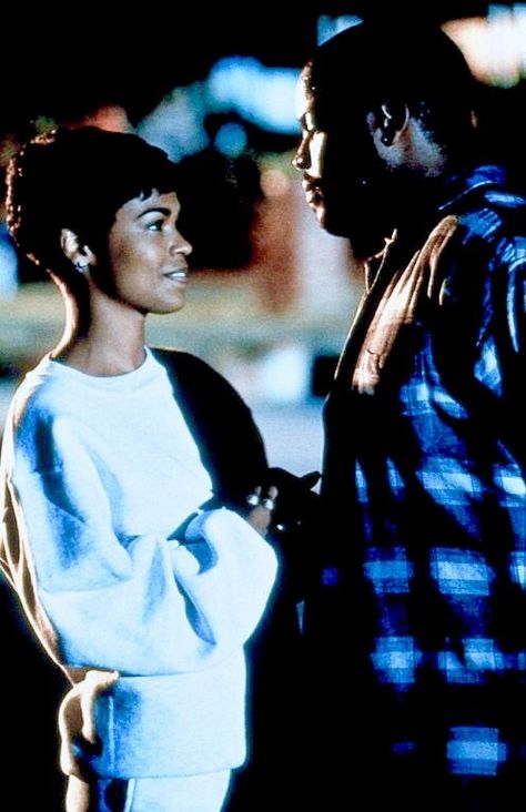 Nia Long	and Ice Cube in Friday (1995) Friday 1995, Love Is A Beautiful Thing, Friday Movie, Androgynous Hair, Hip Hop Classics, Nia Long, 90s Throwback, 90s Hip Hop Fashion, Photoshop Pics