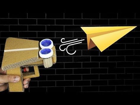 DIY Paper Airplanes: How to Make Them Fly Farther Paper Plane Launcher, Paper Airplane Launcher, Plane Launcher, Make Paper Plane, Airplane Launcher, Cardboard Diy, Cardboard Toys, Science Projects For Kids, Paper Airplane