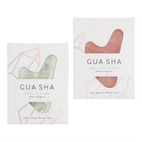 A&G Stone Gua Sha Facial Massage Tool | World Market Gua Sha Packaging, Face Massaging, Guasha Massage, Facial Massage Tool, Gua Sha Facial, Beauty Mask, Favorite Skincare Products, Massage Tools, Facial Massage