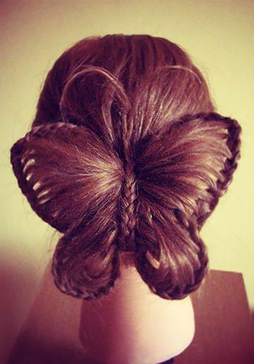 HOW-TO: The Braided Butterfly Updo -- Photo Steps Included! Braided Butterfly, Hairstyles Butterfly, Butterfly Hairstyle, Butterfly Braid, Halloween Hairstyles, Gorgeous Braids, Braided Hairdo, About Butterfly, Fall Hairstyles