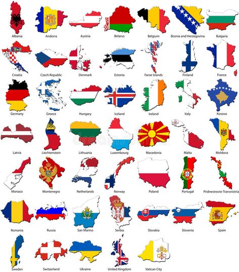 World flags - country border - European set. A collection of 3d flags for the Eu , #Affiliate, #border, #European, #country, #World, #flags #ad Country Illustration, Flags Of European Countries, World Map Continents, Flag Of Europe, World Country Flags, Flags Europe, World History Facts, County Flags, European Flags