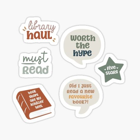 Reading Journal Stickers, Book Notes, Book Cafe, Journal Themes, Bullet Journal Stickers, Locked Wallpaper, Reading Journal, New Sticker, Scrapbook Journal