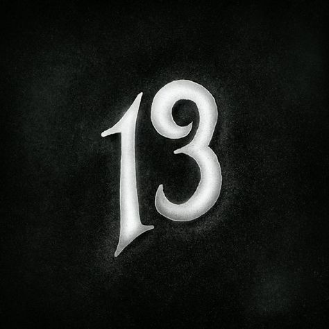 Drawing of number thirteen in procreate 13 Drawing Number, Thirteen Drawing, Number 13 Tattoo Designs, Aesthetic Numbers, Thirteen Number, Number 13 Tattoos, The Number 13, 13 Number, Lucky Number 13