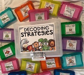 Glitter and Glue 4 K-2: Using Decoding Strategies: Start Guided Reading Off Right! Reading Intervention Classroom, Unfamiliar Words, Decoding Activities, Word Work Kindergarten, Decoding Strategies, Intervention Classroom, Guided Reading Kindergarten, Reading Task Cards, Whole Brain Teaching