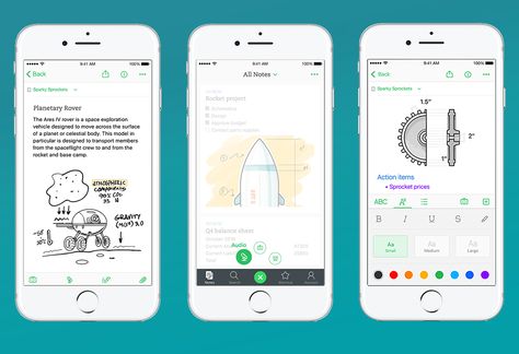 Evernote aims for speed and simplicity with its new iOS app Organisation, Apple Notes App, Ios Notes, Iphone Notes, App Guide, Notes App, Writing Programs, Wallpaper Iphone Neon, Iphone App Layout