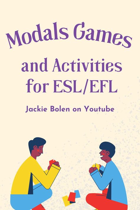 If you’re looking for some modal verb activities, games, worksheets or lesson plans, then you’re certainly in the right place. #modalsgame #esl #eslactivity Modal Verbs Worksheets, Ell Lesson Plans, Verb Activities, Verbs Esl, Teaching Verbs, Adult Activities, Speaking Games, Esl Learning, Efl Teaching