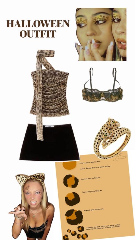 #halloween #outfut #inspo #cheetah #leopard Leopard Outfit Halloween, Cheetah Outfit, Leopard Outfits, Halloween Outfit, Halloween Outfits, Halloween, Outfit Inspo, Quick Saves