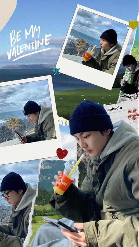 Jungwon Jeju Trip, Jungwon Jeju, Jungwon Edit Photo, Photo Frame Instagram, Trip Wallpaper, Jungwon Edit, Frame Instagram, Instagram Layout Ideas, 잡지 레이아웃