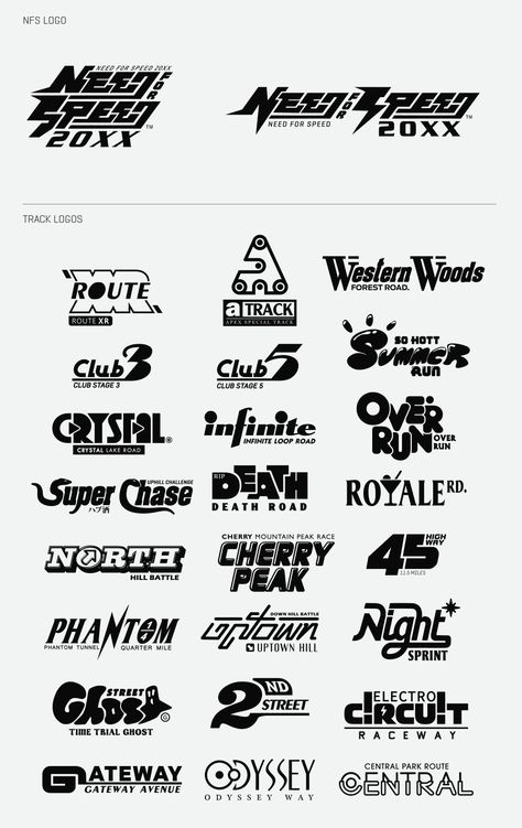 Need For Speed 20XX on Behance Logo Modernism, Dj Logo, Design Club, Inspiration Logo Design, Wordmark Logo, Typo Logo, Logo Design Typography, White Fish, Graphic Style