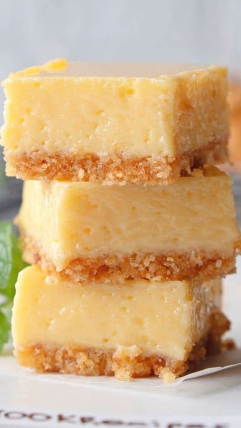 Sunshine Lemon Cream Cheese Squares 12 Tomatoes, Creamy Lemon Desserts, Best Lemon Squares Recipe, Lemon Custard Bars, Lemon Pie Bars Recipe, Creamy Lemon Bars Recipe, Dessert Recipes With Lemon, Creamy Lemon Squares Recipe, Lemon Slice Recipe