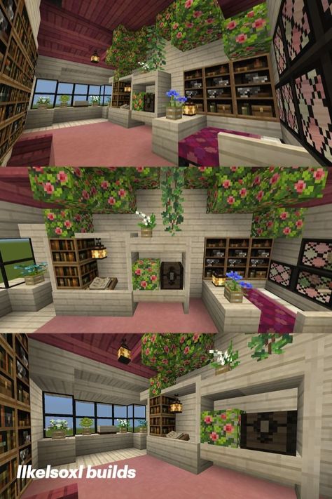 Build Cute, Minecraft House Decor, Minecraft House Interior, Cute Minecraft, Cottage Minecraft, Houses Minecraft, Rumah Minecraft Sederhana, Minecraft Mansion, Minecraft World