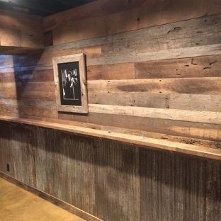 Barn Tin Wall, Galvanized Tin Walls, Rustic Wainscoting, Barn Board Wall, Rustic Basement Bar, Hunting Cabin Decor, Barn Tin, Rustic Basement, Basement Remodel Diy