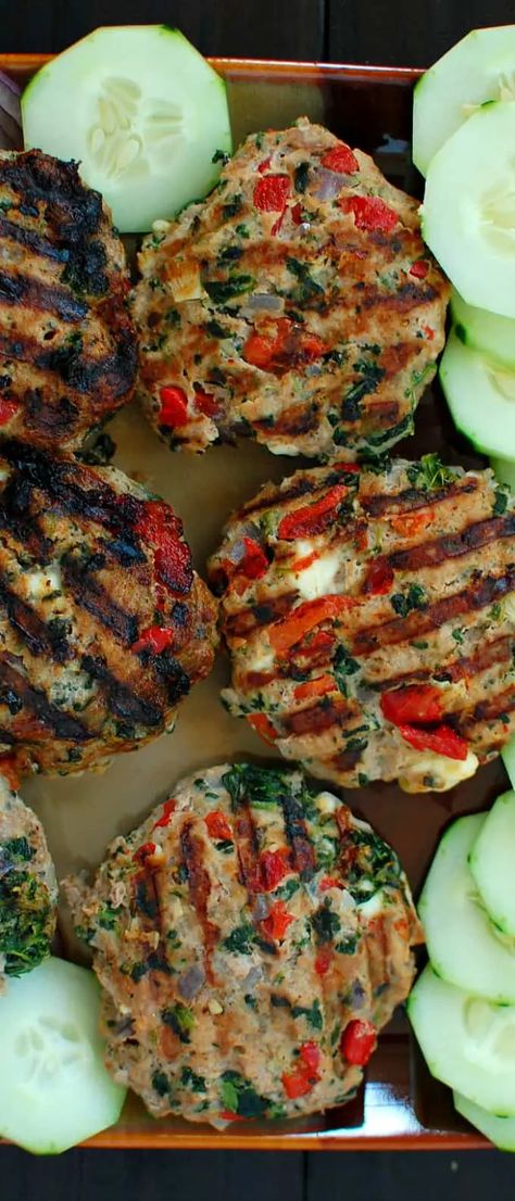 Tastiest Recipes, Homemade Turkey Burgers, Turkey Ground, Greek Burger, Best Turkey Burgers, Greek Turkey, Greek Turkey Burgers, Healthier Meals, Healthy Burger