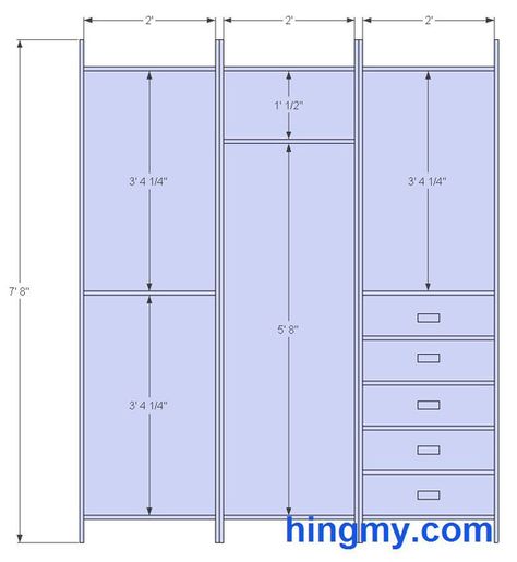 Designing a built-in Closet Closet Rod Height, Closet Dimensions, Shelves Bedroom, Built In Closet, Closet Measurements, Closet Diy, Walking Closet, Reach In Closet, Closet Design Layout