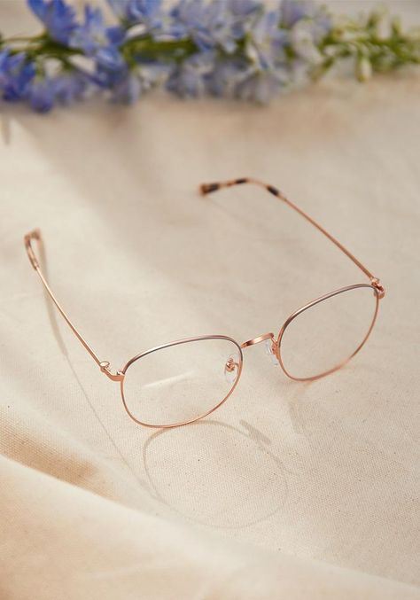 Neutral Glasses Frames, Feminine Glasses, Metal Glasses Frames, Clear Glasses Frames Women, Low Nose Bridge, Rose Gold Glasses, Thunder Photography, Classy Glasses, Cloth Measurements