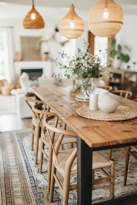 Modern Farmhouse Dining Room Design Essentials Scandinavian Cabin Interior, Farmhouse Dining Room Design, Small Open Plan Kitchens, Barndominium Interior, Cabin Interior Design, Modern Farmhouse Dining Room, Loft Storage, Modern Farmhouse Dining, Diy Rustic Decor